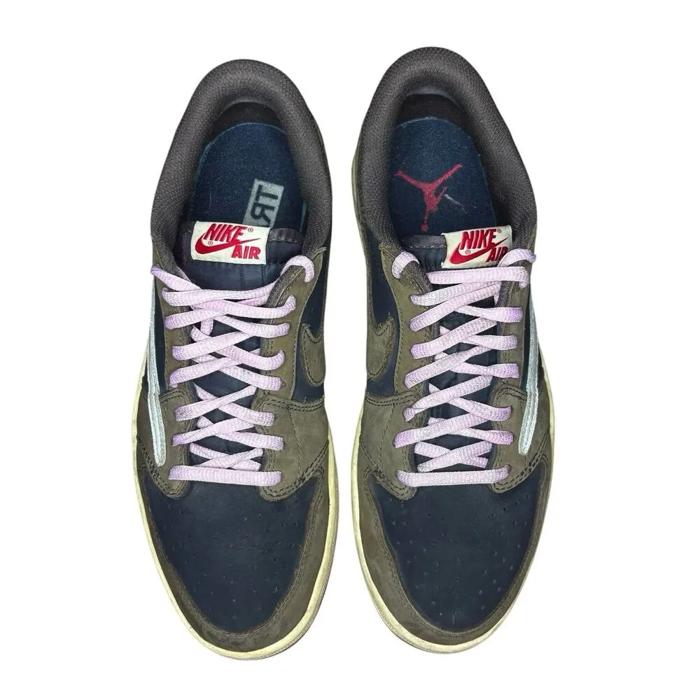 Travis Scott Jordan 1 Retro Low OG Mocha Sneakers Size 9.5 Men